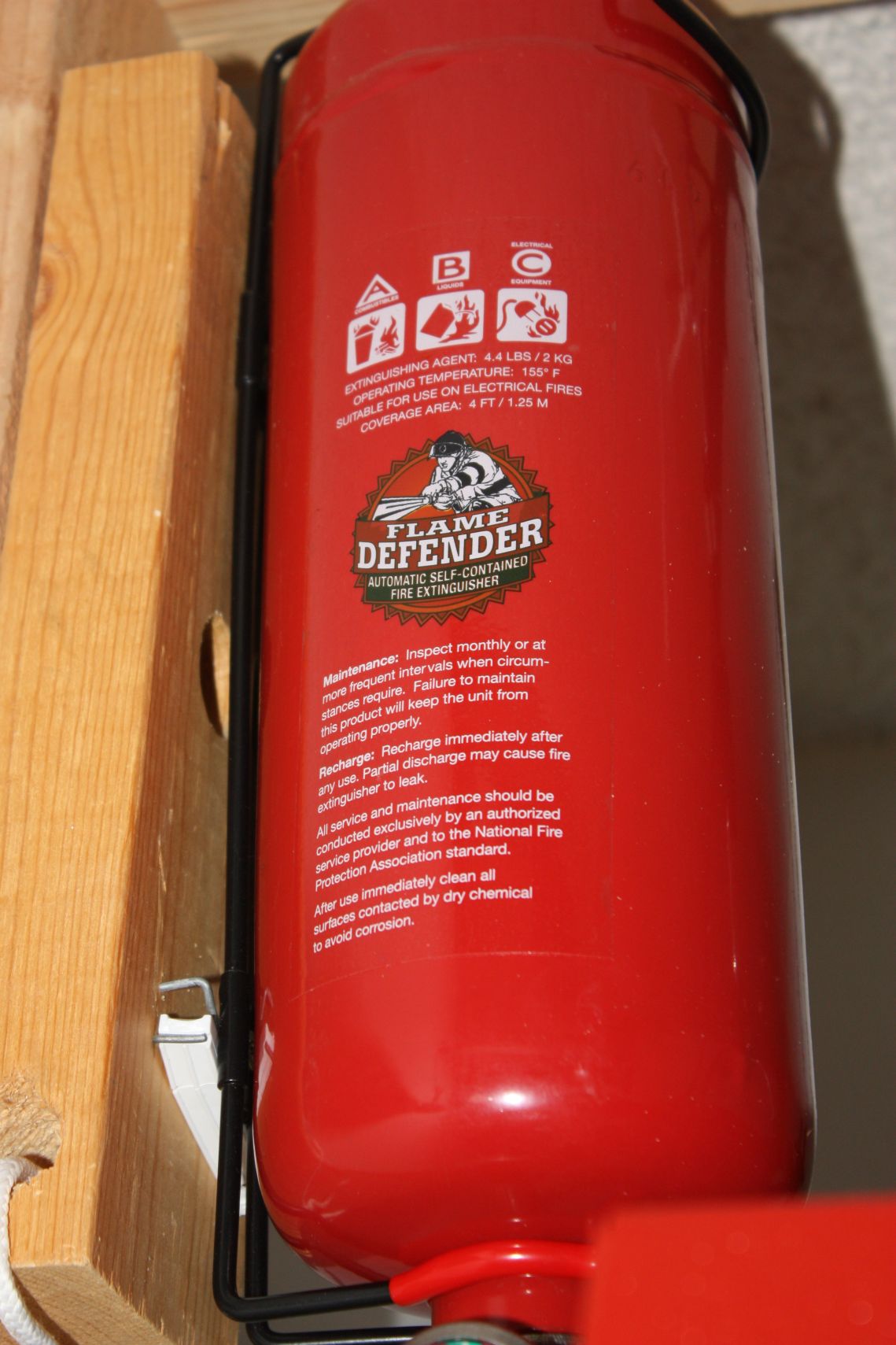 everybody should have one of these. automatic fire extinguisher.